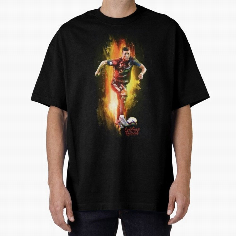 Ronaldo Wallpaper Oversized T-Shirt Mark FIFA World Cup 2026 Group Stage Spirit, Connected to Brazil, Portugal and Argentina, Mbappe and Neymar, Classic Soccer Heritage, Championship Pressure, Fan Loyalty and International Pride; Made for Die Hard