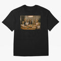 Ronaldo Bust Family Dinner Oversized T-Shirt Keep Football History Alive during Match Day Hype around FIFA World Cup 2026, Messi, CR7 and Mbappe, France and Portugal, Match Day Excitement, Supporter Culture, Golden Goals and Global Football