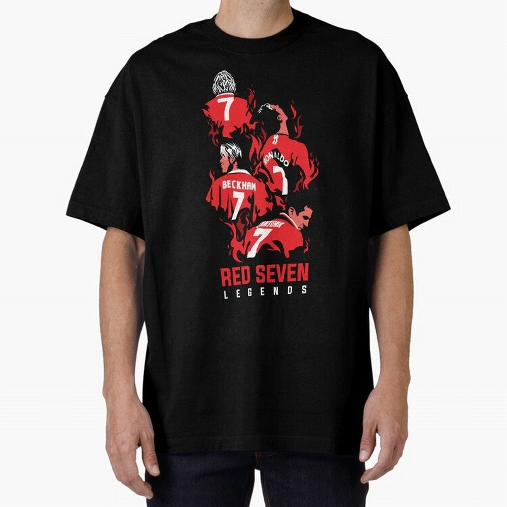 The Red Seven - Man Utd Oversized T-Shirt Turn Every Weekend Toward Match Day Hype around FIFA World Cup 2026 USA Canada Mexico, CR7 and Messi, England, France and Netherlands, Match Day Excitement, Supporter Culture, Golden Goals and Global