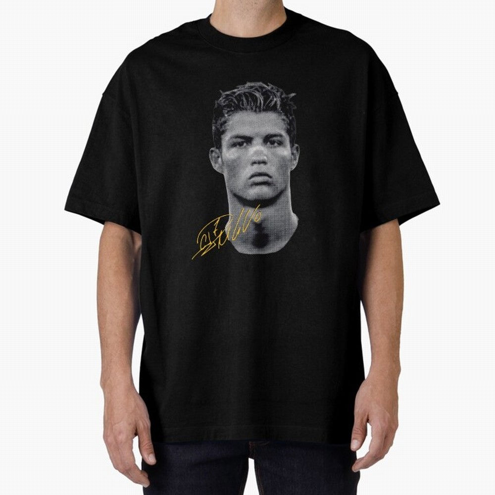 Vintage Cristiano Ronaldo Oversized T-Shirt Show Your Tournament Heart for Match Day Hype around FIFA World Cup 2026, CR7 and Messi, Brazil, Portugal and Argentina, Retro Football Energy, Iconic Rivalries, Trophy Chase Drama and Stadium Atmosphere;
