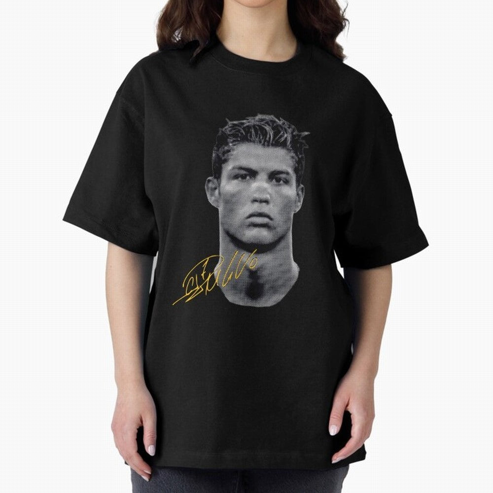 Vintage Cristiano Ronaldo Oversized T-Shirt Show Your Tournament Heart for Match Day Hype around FIFA World Cup 2026, CR7 and Messi, Brazil, Portugal and Argentina, Retro Football Energy, Iconic Rivalries, Trophy Chase Drama and Stadium Atmosphere;
