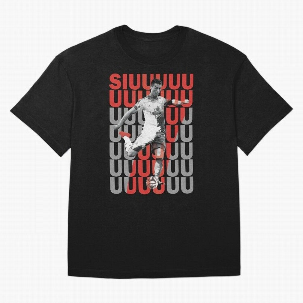 Siuuuuuu Cristiano Ronaldo Oversized T-Shirt Represent the Passion of Match Day Hype around FIFA World Cup 2026, Mbappe and Neymar, France and Portugal, Stadium Memories, Football Loyalty, International Chants and Championship Tradition; Ideal for