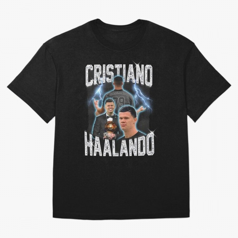 Cristiano Haalando Oversized T-Shirt Remember the FIFA World Cup 2026 Journey through Messi, Neymar and Mbappe Highlights, Netherlands Pride, Retro Football Energy, Iconic Rivalries, Trophy Chase Drama and Stadium Atmosphere; Made for Die Hard