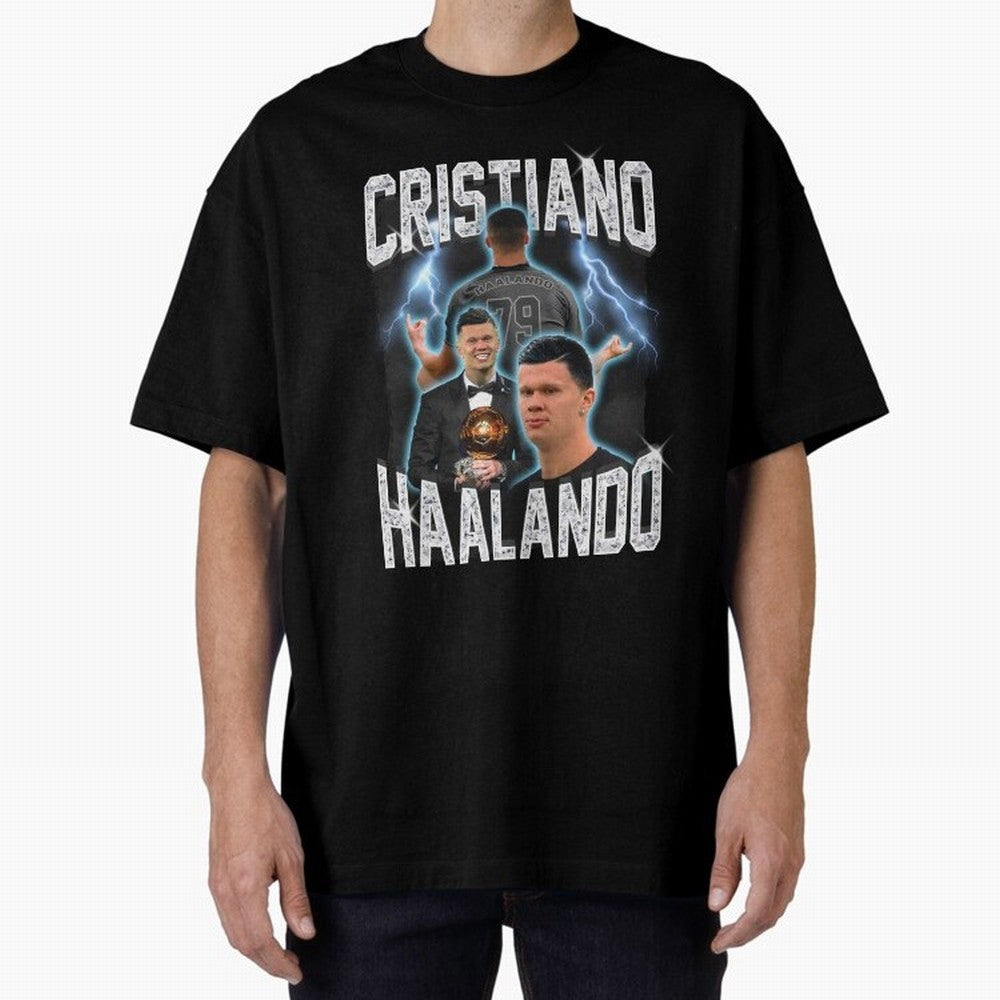 Cristiano Haalando Oversized T-Shirt Remember the FIFA World Cup 2026 Journey through Messi, Neymar and Mbappe Highlights, Netherlands Pride, Retro Football Energy, Iconic Rivalries, Trophy Chase Drama and Stadium Atmosphere; Made for Die Hard