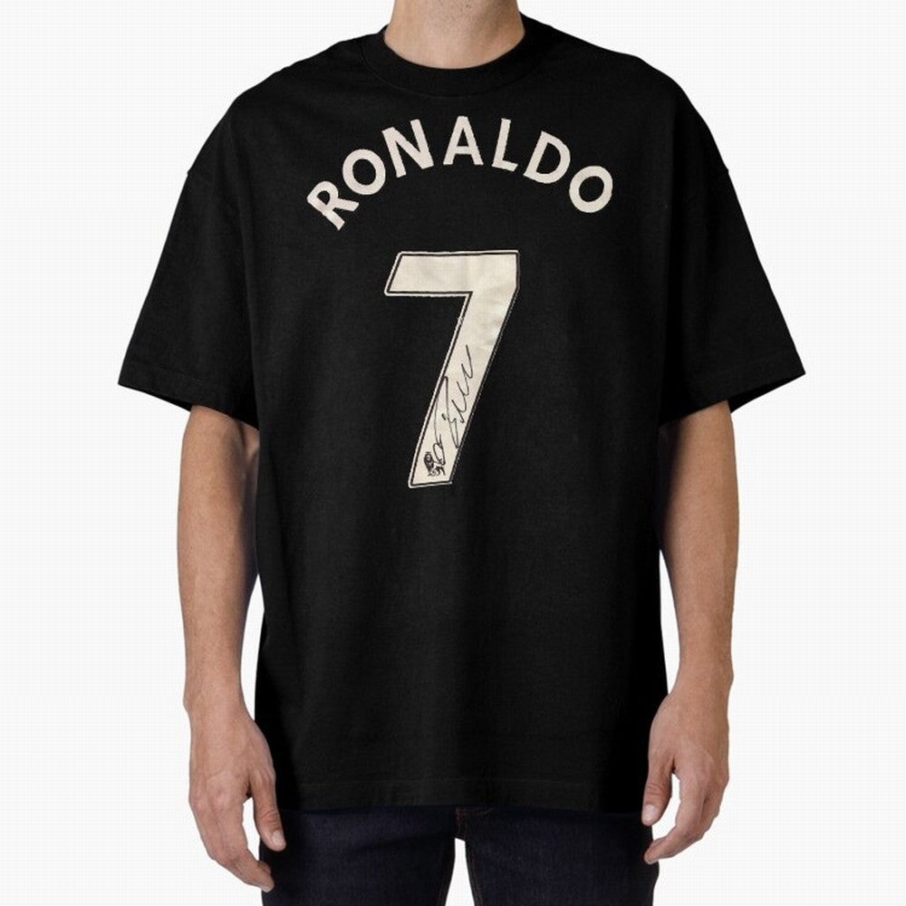 CR7 Uniform with signature Oversized T-Shirt Join Supporters Worldwide for Match Day Hype around FIFA World Cup 2026 USA Canada Mexico, Haaland and Mbappe, France, Sports Nostalgia, International Competition, Famous Players and Unforgettable