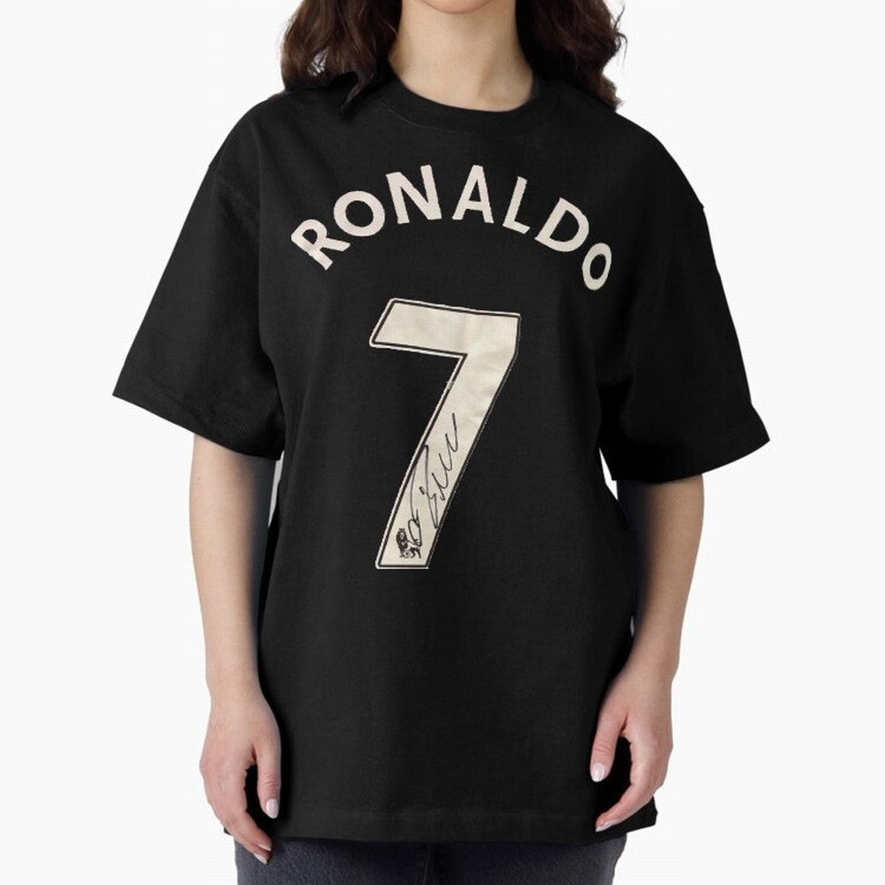 CR7 Uniform with signature Oversized T-Shirt Join Supporters Worldwide for Match Day Hype around FIFA World Cup 2026 USA Canada Mexico, Haaland and Mbappe, France, Sports Nostalgia, International Competition, Famous Players and Unforgettable