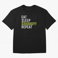 Eat sleep siuuu repeat Oversized T-Shirt Showcase FIFA World Cup 2026 Spirit, Celebrating Germany, Neymar, Tournament Hype, Historic Matchups, Family Viewing Parties and Global Sports Pride; Ideal for Passionate Fans Who Love Underdog Stories,