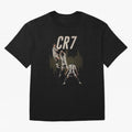 Illustration Ronaldo Design Oversized T-Shirt Make Your Look Match FIFA World Cup 2026 USA Canada Mexico Driven by Cristiano Ronaldo, England and Germany Energy, Vintage Soccer Flavor, Modern Football Stars, National Flags and Final Night Emotion;