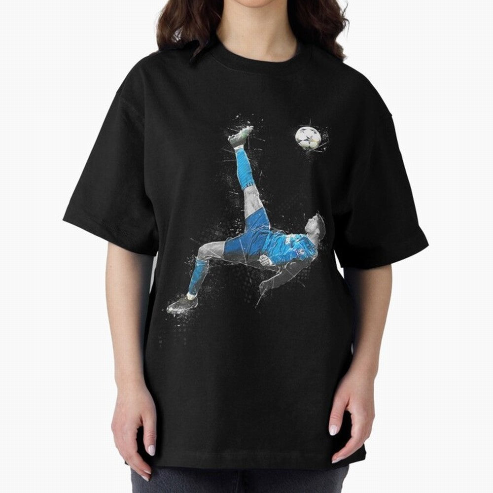 Cristiano Ronaldo Cristiano Ronaldo Oversized T-Shirt Represent Fans Who Live for Global Football Passion for FIFA World Cup 2026 Group Stage, Filled with Cristiano Ronaldo, Haaland and CR7, Germany, Match Day Excitement, Supporter Culture, Golden
