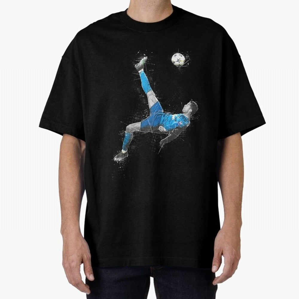 Cristiano Ronaldo Cristiano Ronaldo Oversized T-Shirt Represent Fans Who Live for Global Football Passion for FIFA World Cup 2026 Group Stage, Filled with Cristiano Ronaldo, Haaland and CR7, Germany, Match Day Excitement, Supporter Culture, Golden