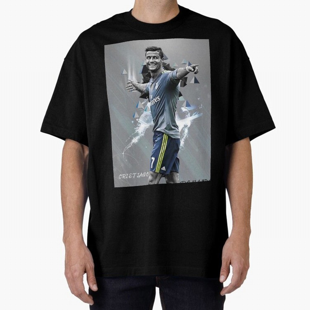 cristiano ronaldo Oversized T-Shirt Cheer through Every Moment of Global Football Passion for FIFA World Cup 2026 USA Canada Mexico, Driven by Messi, Portugal, Spain and Germany, Vintage Soccer Flavor, Modern Football Stars, National Flags and