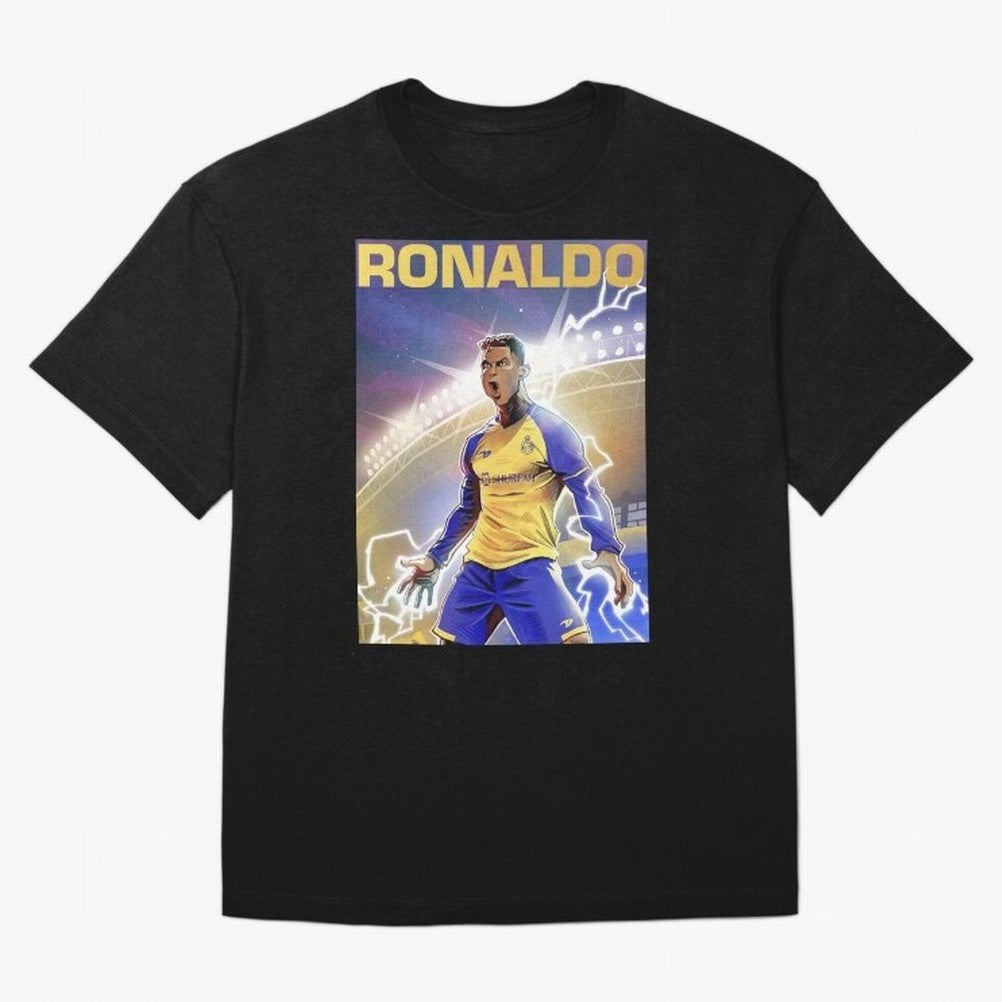 Ronaldo Al-Nassr Football Club - Oversized T-Shirt Step into Global Football Passion for FIFA World Cup 2026 Group Stage, Built around Mbappe and Neymar, Argentina and Brazil, Goal Celebration Energy, Supporter Heritage, Football Icons and