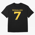 Ronaldo 7 Al-Nassr Football Club - Oversized T-Shirt Represent Fans Who Live for Match Day Hype around FIFA World Cup 2026 Group Stage, Messi and Cristiano Ronaldo, Argentina, France and Brazil, Football Passion, Legendary Performances, Festival