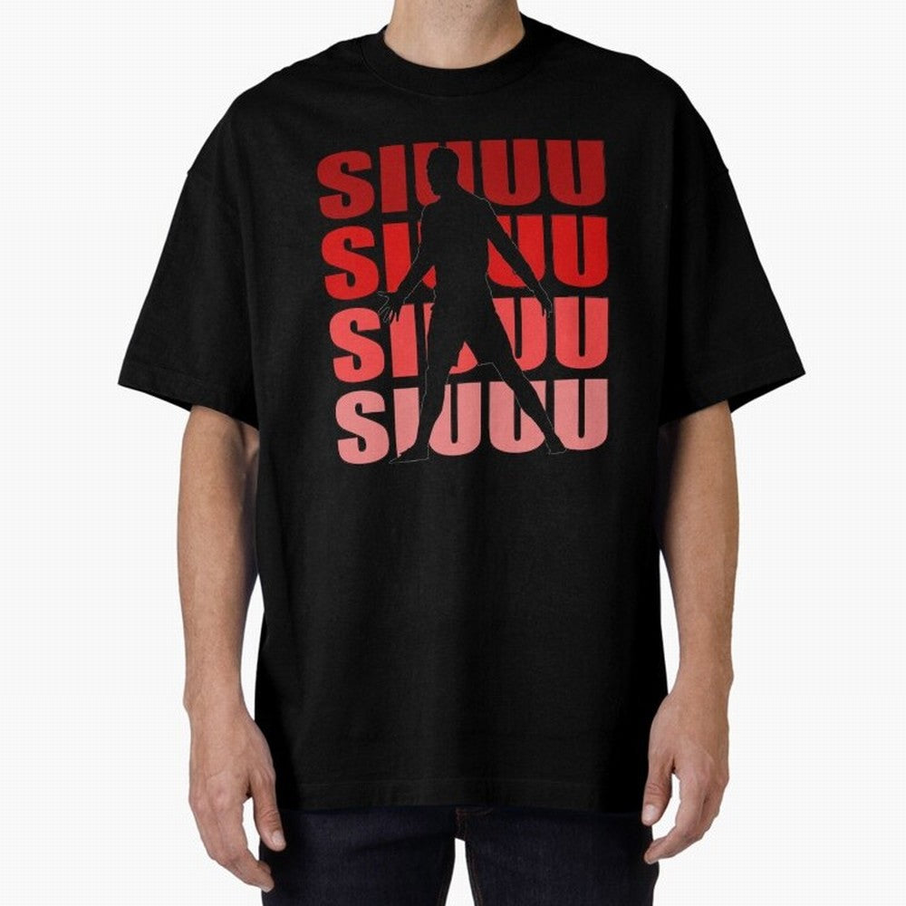 cristiano ronaldo siuuu Oversized T-Shirt Represent the Passion of FIFA World Cup 2026 USA Canada Mexico for Fans of CR7 and Argentina, Bringing Game Day Rituals, Football Legends, Country Pride and the Road to the Final; Created for Match Day