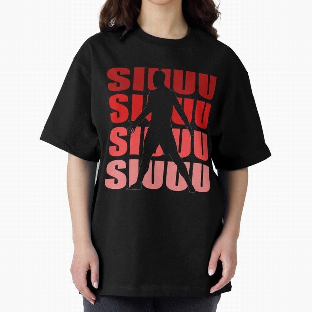 cristiano ronaldo siuuu Oversized T-Shirt Represent the Passion of FIFA World Cup 2026 USA Canada Mexico for Fans of CR7 and Argentina, Bringing Game Day Rituals, Football Legends, Country Pride and the Road to the Final; Created for Match Day