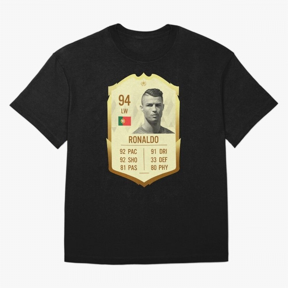 Cristiano Ronaldo Ultimate Card Oversized T-Shirt Bring Supporter Culture to FIFA World Cup 2026 Group Stage for Fans of CR7 and Messi and Argentina, France and Brazil, Bringing Tournament Hype, Historic Matchups, Family Viewing Parties and Global