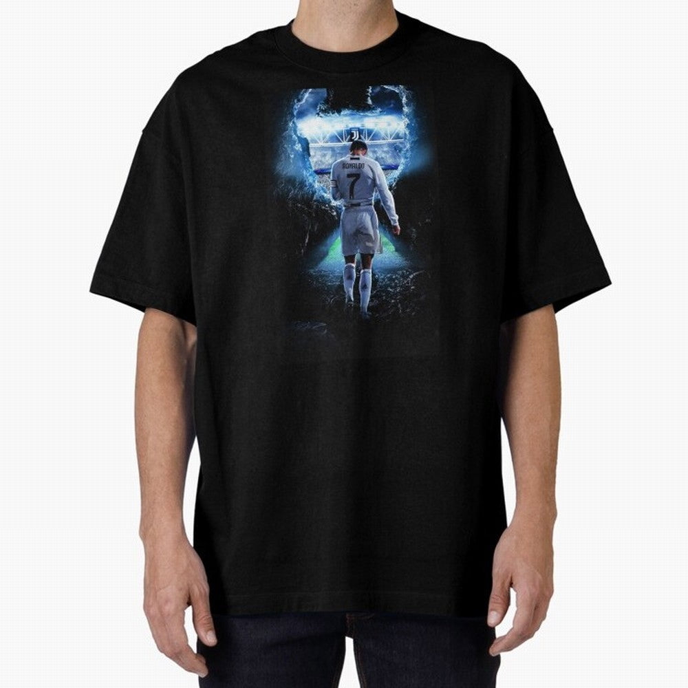 Football player Oversized T-Shirt Make Every Match About FIFA World Cup 2026 Group Stage Spirit, Inspired by Argentina, France and Brazil, Haaland and Mbappe, Supporter Pride, Iconic Celebrations, Legendary Names and Global Match Day Energy;