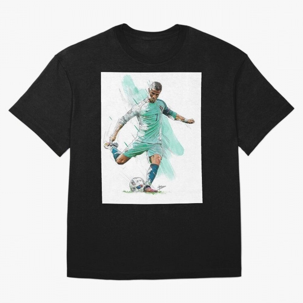 Cristiano ronaldo 7 Oversized T-Shirt Remember Iconic Moments from FIFA World Cup 2026 Group Stage for Fans of Haaland and Mbappe and Spain, Bringing Supporter Pride, Iconic Celebrations, Legendary Names and Global Match Day Energy; Ideal for