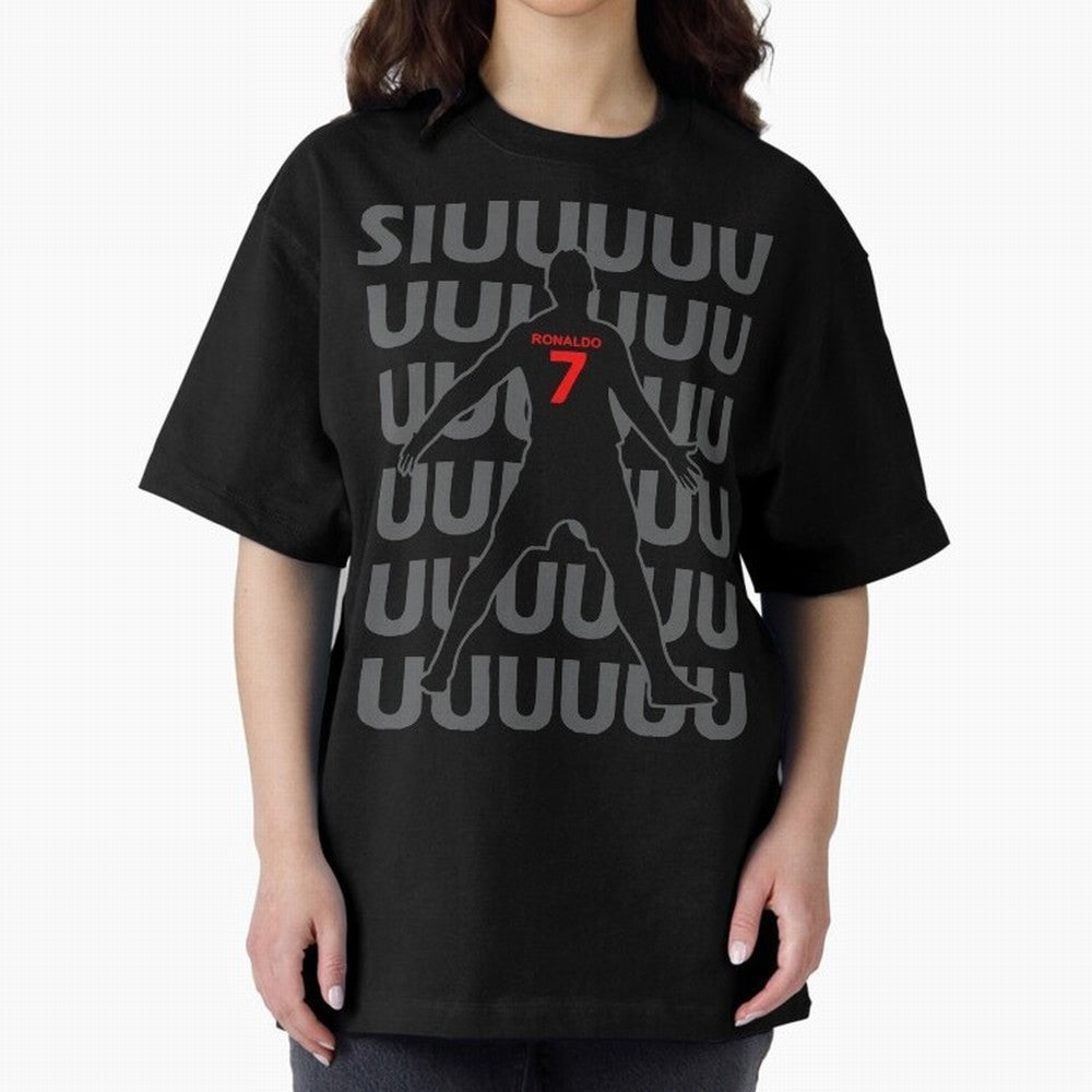 Siuuuuuu Cristiano Ronaldo Kids T-Shirt Oversized T-Shirt Follow the Road to Match Day Hype around FIFA World Cup 2026 USA Canada Mexico, CR7 and Messi, Netherlands, Sports Nostalgia, International Competition, Famous Players and Unforgettable