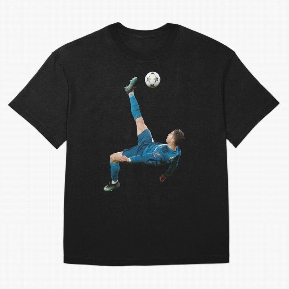 CRISTIANO RONALDO BICYCLE KICK Classic Oversized T-Shirt Honor Champions and Dreams in FIFA World Cup 2026 Group Stage for Fans of Messi, Neymar and Mbappe and England, Bringing Classic Soccer Heritage, Championship Pressure, Fan Loyalty and
