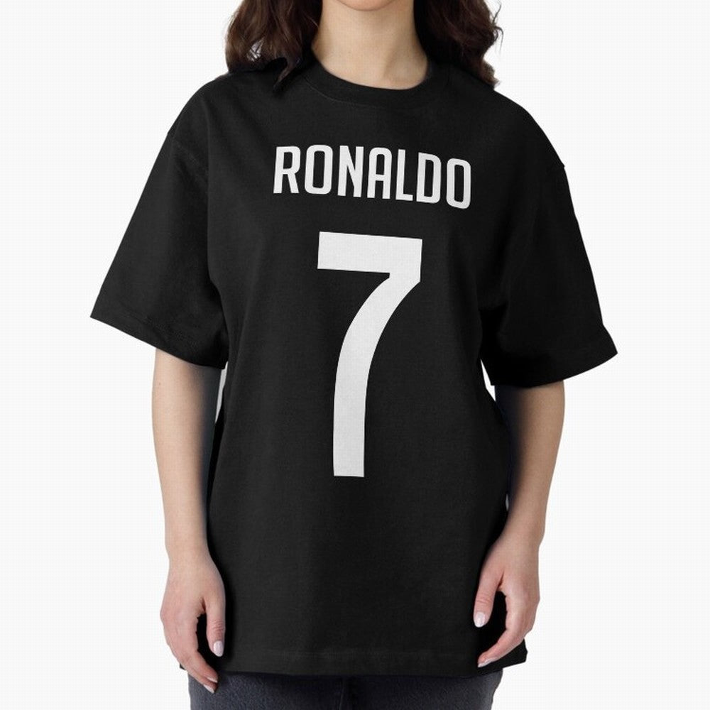 Ronaldo Oversized T-Shirt Turn Up for Global Football Passion for FIFA World Cup 2026, Built around Messi, CR7 and Mbappe, Portugal, Spain and Germany, Worldwide Fan Energy, Dramatic Goals, Stadium Lights and Championship Celebrations; Ideal for