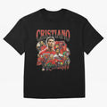 Retro Cristiano Ronaldo Oversized T-Shirt Show Your Stadium Side during Match Day Hype around FIFA World Cup 2026 USA Canada Mexico, Mbappe, Germany, Goal Celebration Energy, Supporter Heritage, Football Icons and Worldwide Tournament Joy; Great