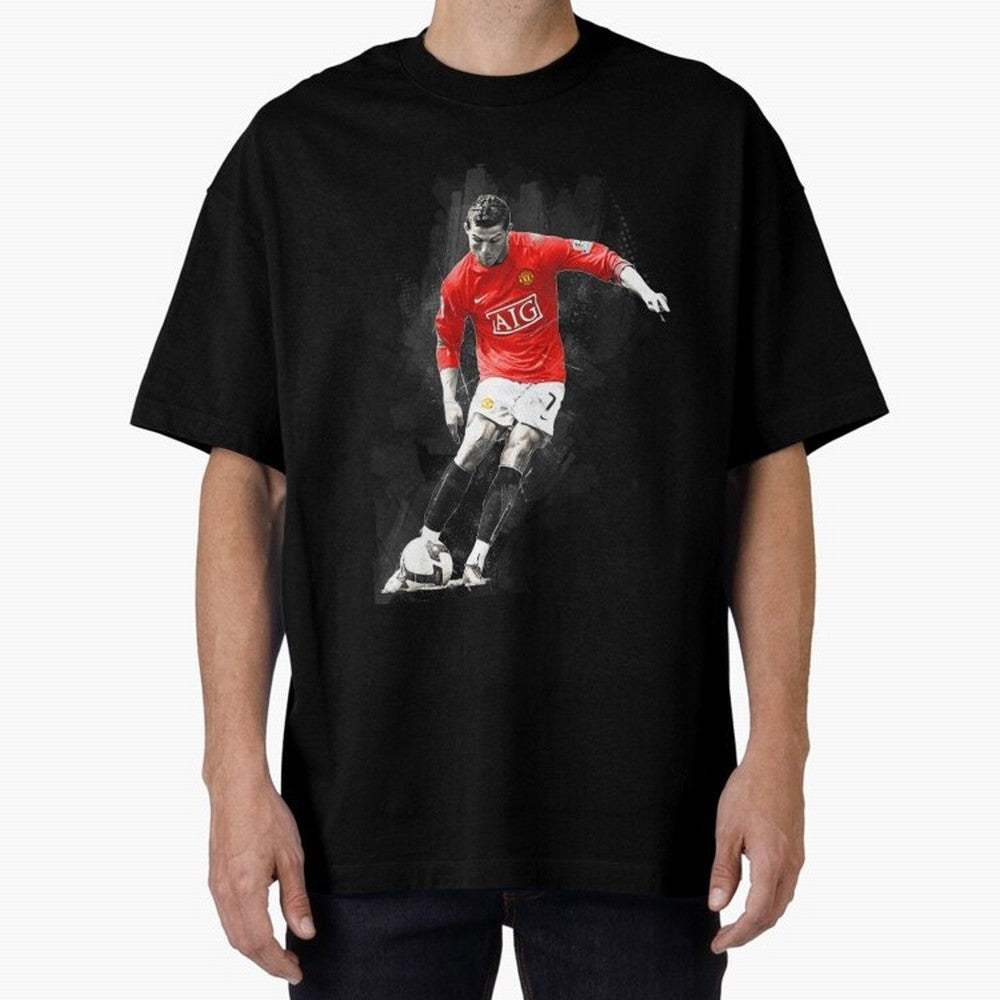 Cristiano Ronaldo Cristiano Ronaldo Oversized T-Shirt Celebrate the Next Chapter of FIFA World Cup 2026 Group Stage Connected to Messi, CR7 and Mbappe, Spain and Netherlands Energy, Worldwide Fan Energy, Dramatic Goals, Stadium Lights and