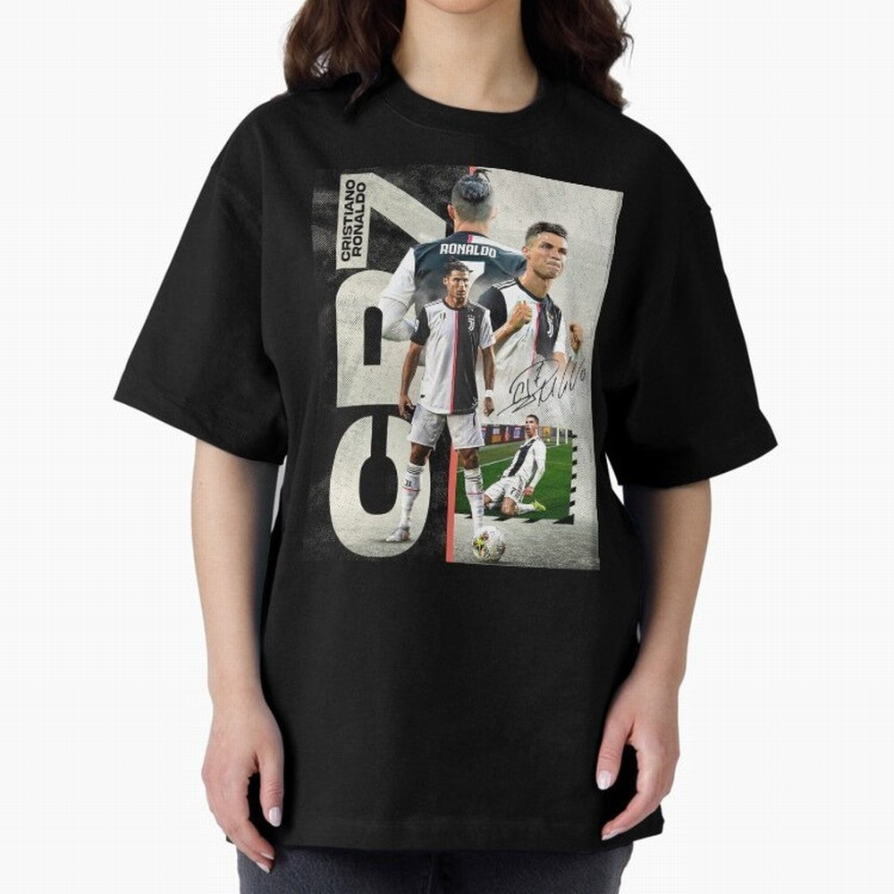 Cristiano Ronaldo Goals in Juventus special design ,Ronaldo Gift Idea, Ronaldo Footballer , Football Oversized T-Shirt Represent Football Lovers during FIFA World Cup 2026 Connected to CR7, Netherlands Energy, Classic Soccer Heritage, Championship
