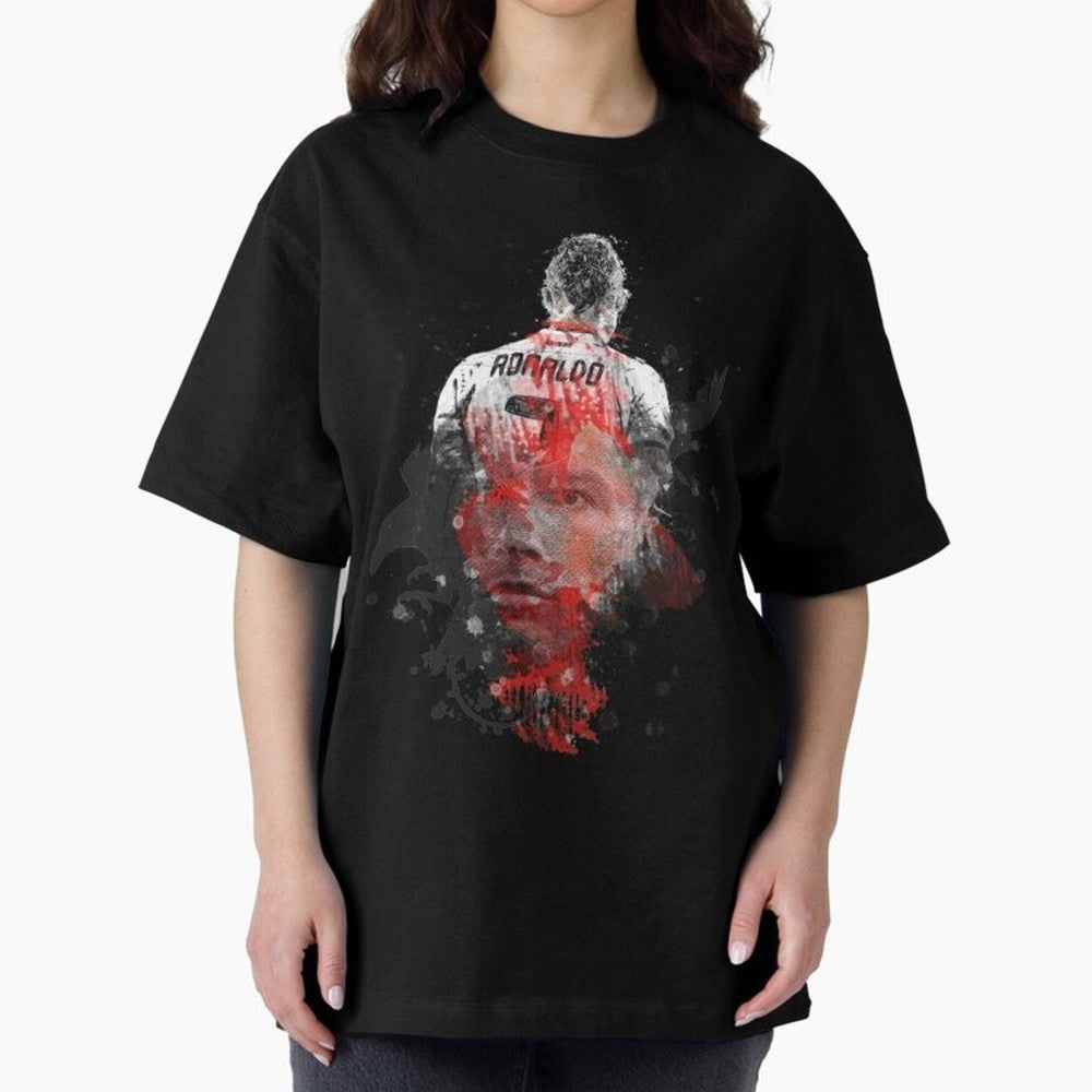 Cristiano Ronaldo Cristiano Ronaldo Oversized T-Shirt Upgrade FIFA World Cup 2026 USA Canada Mexico Spirit, Capturing Argentina, France and Brazil, Messi, Neymar and Mbappe, Worldwide Fan Energy, Dramatic Goals, Stadium Lights and Championship