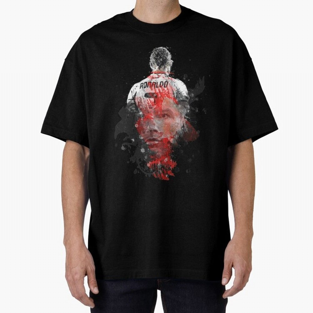 Cristiano Ronaldo Cristiano Ronaldo Oversized T-Shirt Upgrade FIFA World Cup 2026 USA Canada Mexico Spirit, Capturing Argentina, France and Brazil, Messi, Neymar and Mbappe, Worldwide Fan Energy, Dramatic Goals, Stadium Lights and Championship