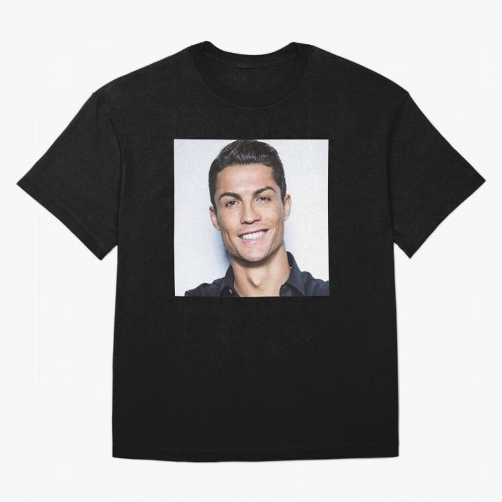 Cristiano Ronaldo Poster Oversized T-Shirt Honor the Beautiful Game during FIFA World Cup 2026 Group Stage Capturing Cristiano Ronaldo, Argentina and Brazil Energy, Soccer Culture, Superstar Moments, National Team Dreams and Competitive Fire; Great