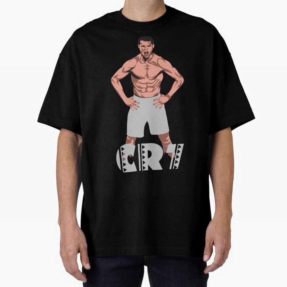 BEST - Cristiano Ronaldo Oversized T-Shirt Carry the Dream of FIFA World Cup 2026 Spirit, Capturing Spain, Messi, Sports Nostalgia, International Competition, Famous Players and Unforgettable Victories; Created for Match Day Parties, Soccer Gifts,