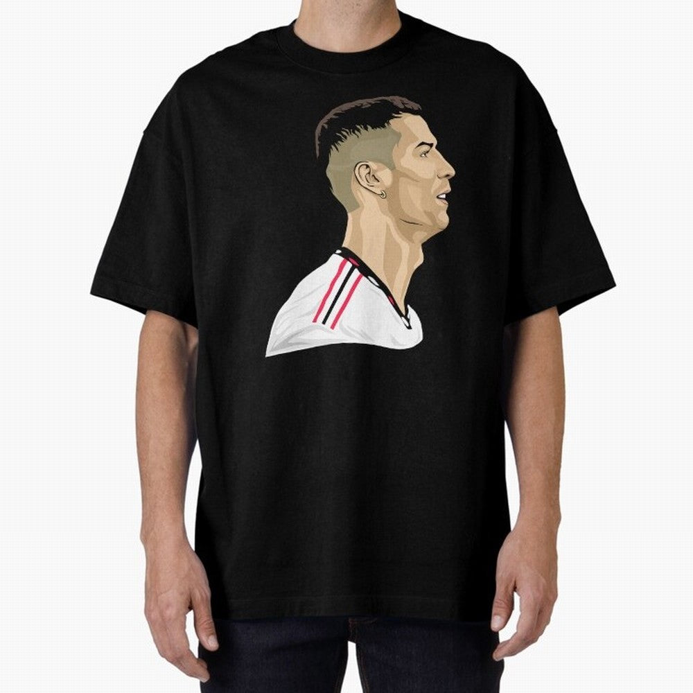 C Ronaldo - Iconic Oversized T-Shirt Follow FIFA World Cup 2026 Group Stage Spirit, Celebrating Germany, Neymar, Soccer Culture, Superstar Moments, National Team Dreams and Competitive Fire; Ideal for Football Dads, Football Moms, Friends,