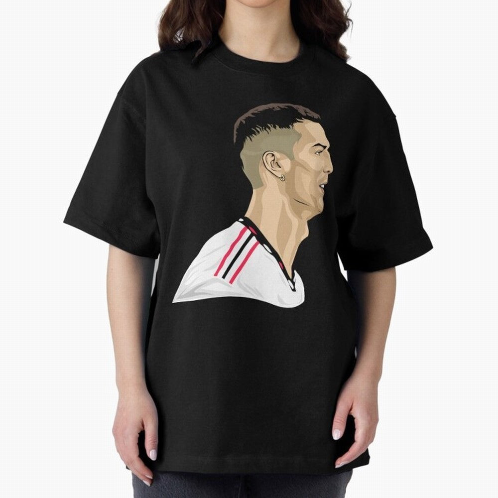 C Ronaldo - Iconic Oversized T-Shirt Follow FIFA World Cup 2026 Group Stage Spirit, Celebrating Germany, Neymar, Soccer Culture, Superstar Moments, National Team Dreams and Competitive Fire; Ideal for Football Dads, Football Moms, Friends,
