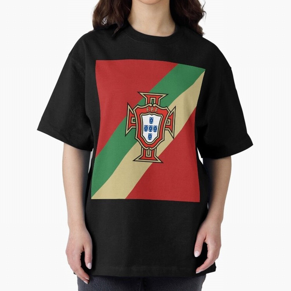 Portugal | 2026 World Cup Fan Apparel Oversized T-Shirt Bring Supporter Culture to FIFA World Cup 2026 Group Stage for Fans of Haaland and Mbappe and England, Bringing Fan Favorite Moments, National Team Passion, Big Match Drama and Soccer History;