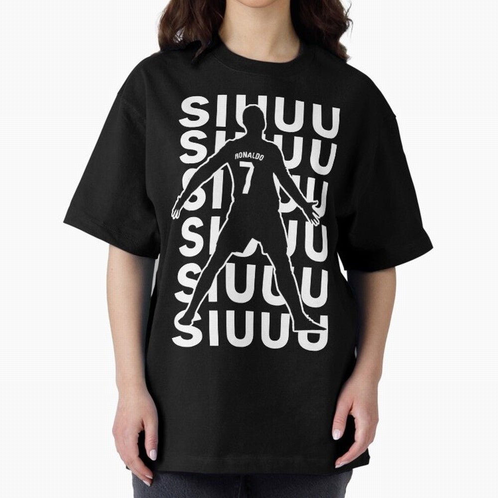 siuuu ronaldo Cristiano CR7 memes MUFC Oversized T-Shirt Show Your Stadium Side during FIFA World Cup 2026 Driven by Mbappe, France Energy, Tournament Hype, Historic Matchups, Family Viewing Parties and Global Sports Pride; Made for Collectors Who