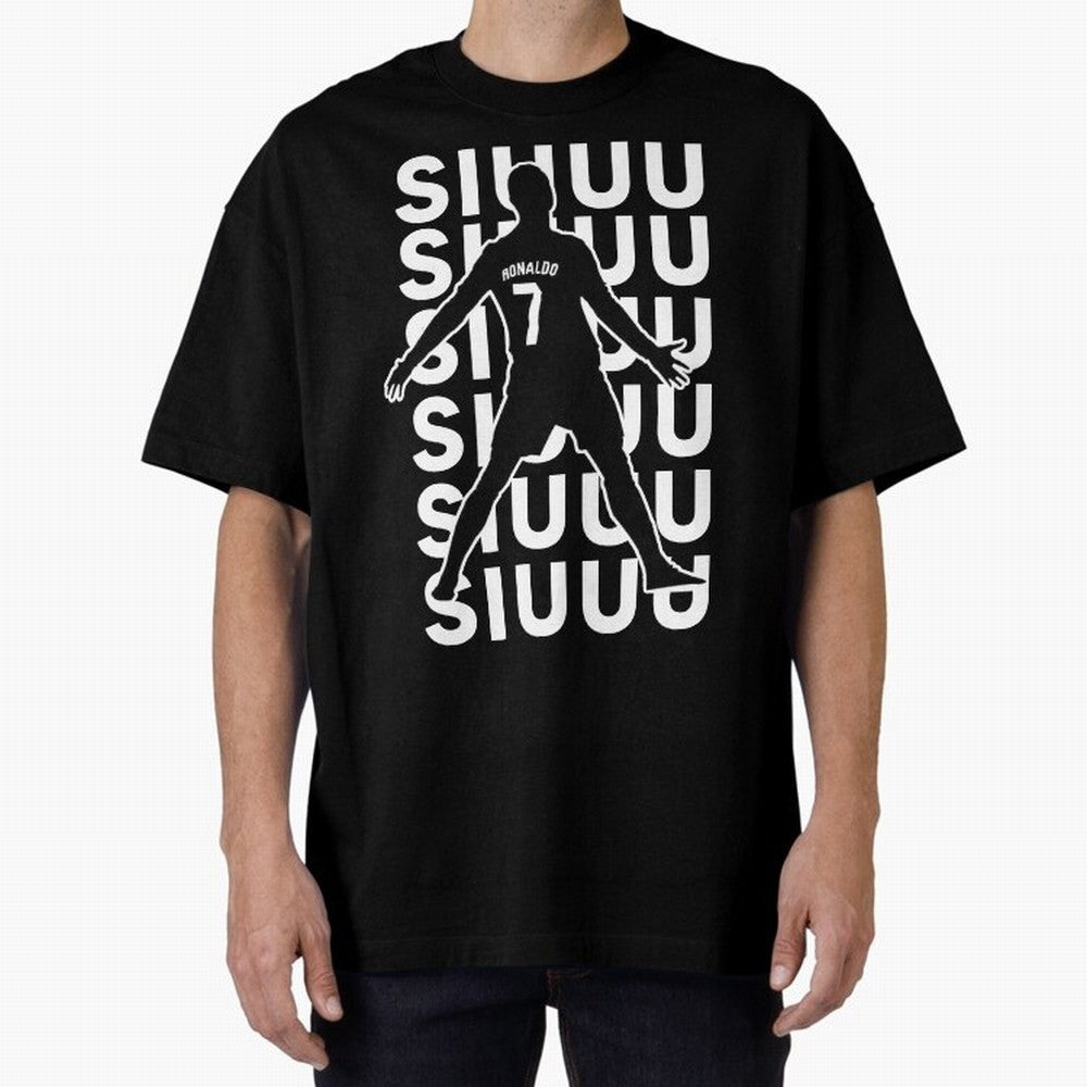 siuuu ronaldo Cristiano CR7 memes MUFC Oversized T-Shirt Show Your Stadium Side during FIFA World Cup 2026 Driven by Mbappe, France Energy, Tournament Hype, Historic Matchups, Family Viewing Parties and Global Sports Pride; Made for Collectors Who