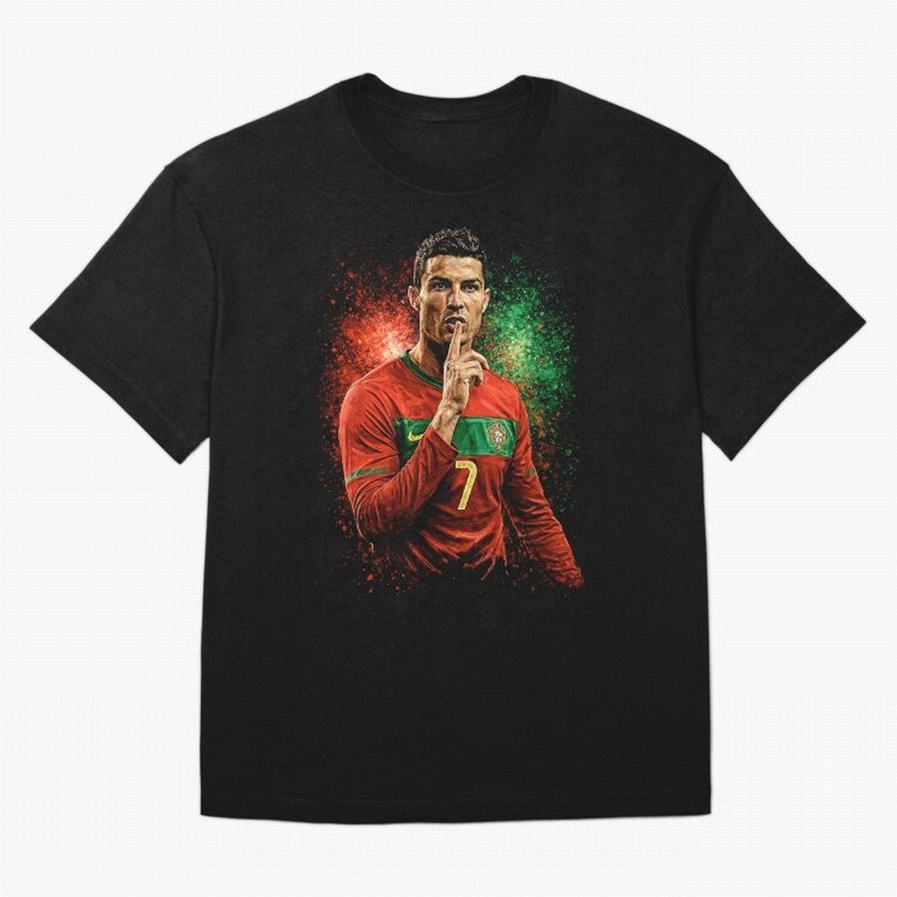 Cristiano Ronaldo Football Legend Oversized T-Shirt Bring Legendary Rivalry Energy to Match Day Hype around FIFA World Cup 2026, Cristiano Ronaldo, Brazil, Tournament Hype, Historic Matchups, Family Viewing Parties and Global Sports Pride; Built
