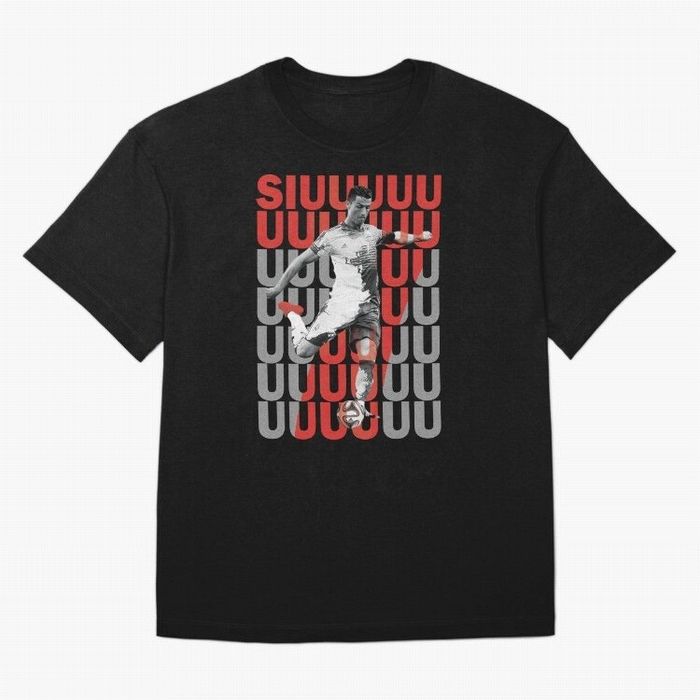 Siuuuuuu Cristiano Ronaldo Oversized T-Shirt Celebrate Classic Football Spirit in Global Football Passion for FIFA World Cup 2026 Group Stage, Centered on Messi, Neymar and Mbappe, Argentina, Classic Soccer Heritage, Championship Pressure, Fan
