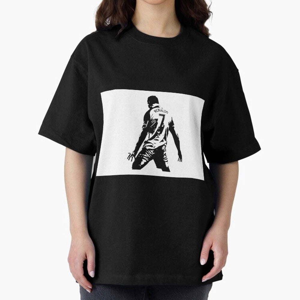 Cristiano Ronaldo Oversized T-Shirt Make Your Look Match Match Day Hype around FIFA World Cup 2026 Group Stage, Haaland and Mbappe, Brazil, Portugal and Argentina, Classic Soccer Heritage, Championship Pressure, Fan Loyalty and International Pride;