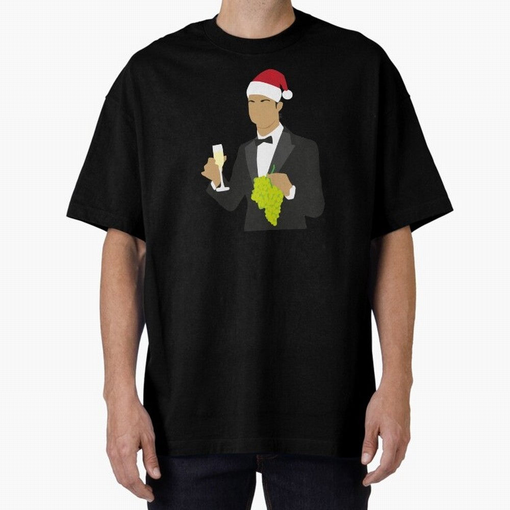 Cristiano Ronaldo enjoing Christmas Oversized T-Shirt Get Ready for Match Day Hype around FIFA World Cup 2026, Neymar, France and Portugal, Football Festival Excitement, Trophy Ambitions, Country Rivalries and Star Player Buzz; Great for Supporters