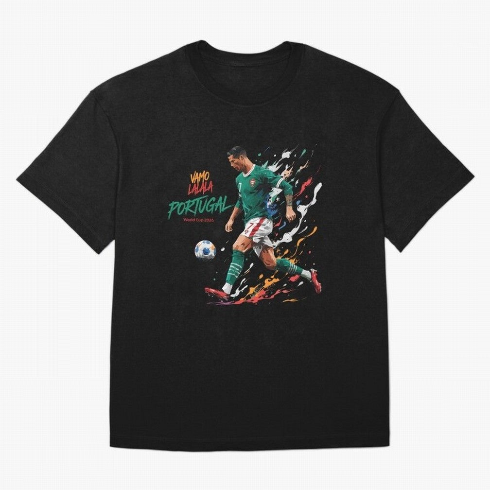 Portugal CR7 Fan World Cup 26 Oversized T-Shirt Bring a Champion Mindset to Global Football Passion for FIFA World Cup 2026, Celebrating Haaland and Mbappe, Brazil, Stadium Chants, National Pride, Trophy Dreams and Unforgettable Football Memories;
