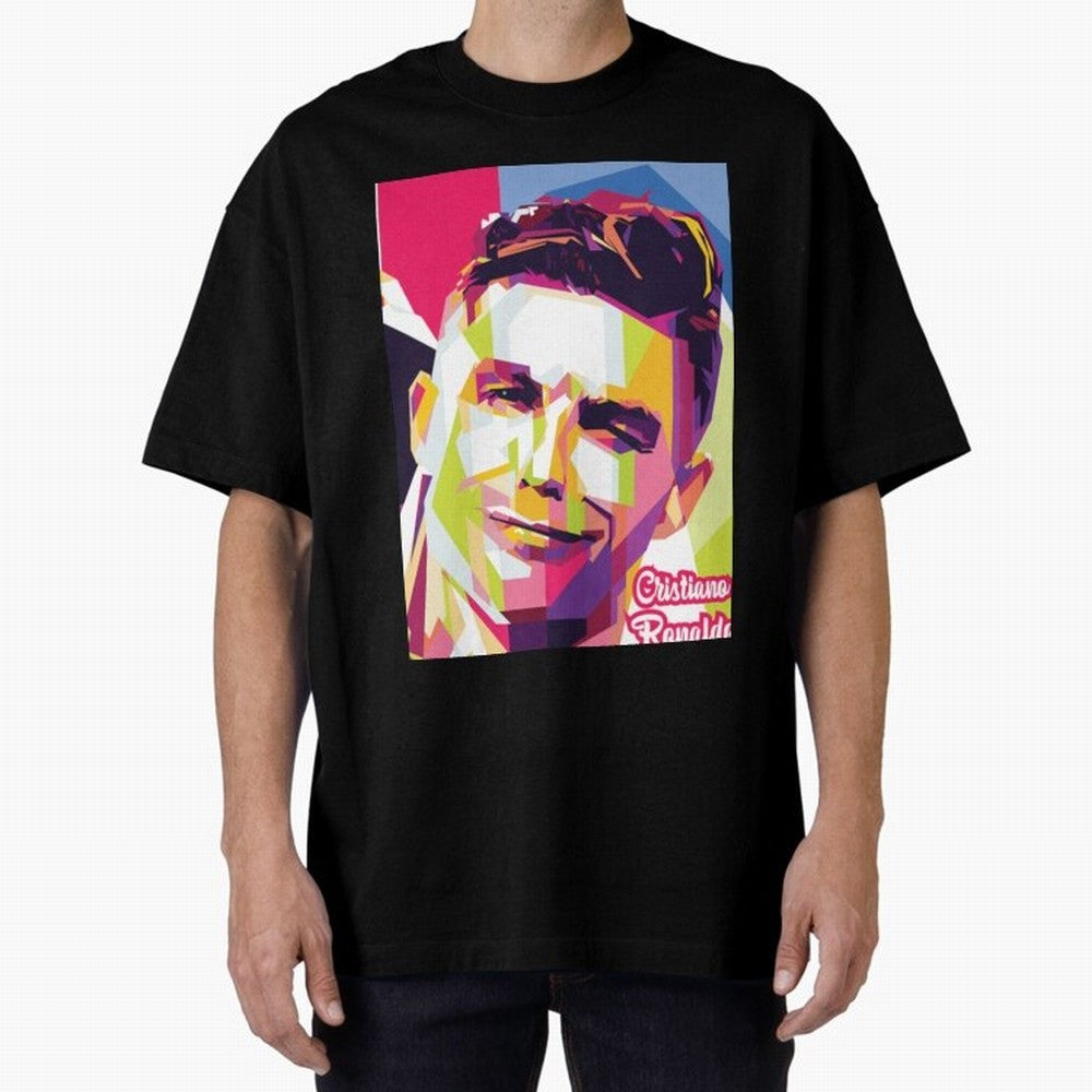 Cristiano Ronaldo Cristiano Ronaldo Oversized T-Shirt Show Championship Spirit for FIFA World Cup 2026 Capturing CR7, Brazil Energy, Championship Spirit, Famous Goals, Roaring Crowds and International Football Unity; Perfect for People Who Love