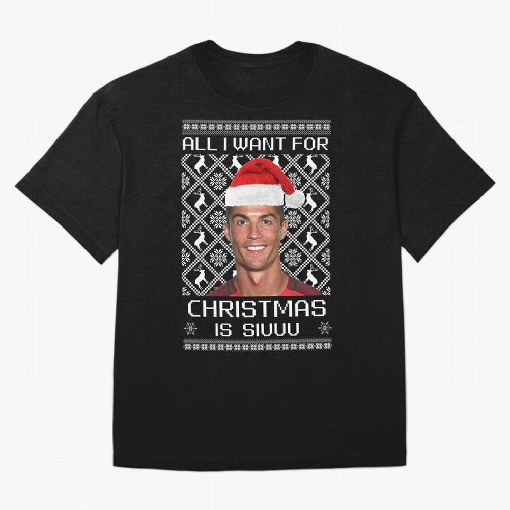 cristiano ronaldo siuuu christmas sweater Oversized T-Shirt Celebrate Classic Football Spirit in the FIFA World Cup 2026 Group Stage Journey through Neymar Highlights, Netherlands Pride, Supporter Pride, Iconic Celebrations, Legendary Names and