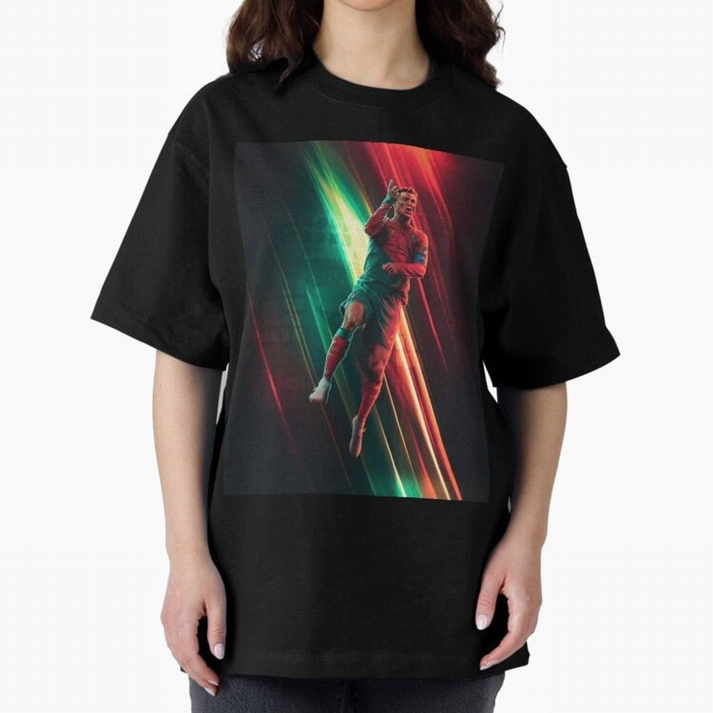 Cristiano Ronaldo Oversized T-Shirt Follow the Final Road of Global Football Passion for FIFA World Cup 2026 Group Stage, Featuring Cristiano Ronaldo, Haaland and CR7, Spain, Supporter Pride, Iconic Celebrations, Legendary Names and Global Match