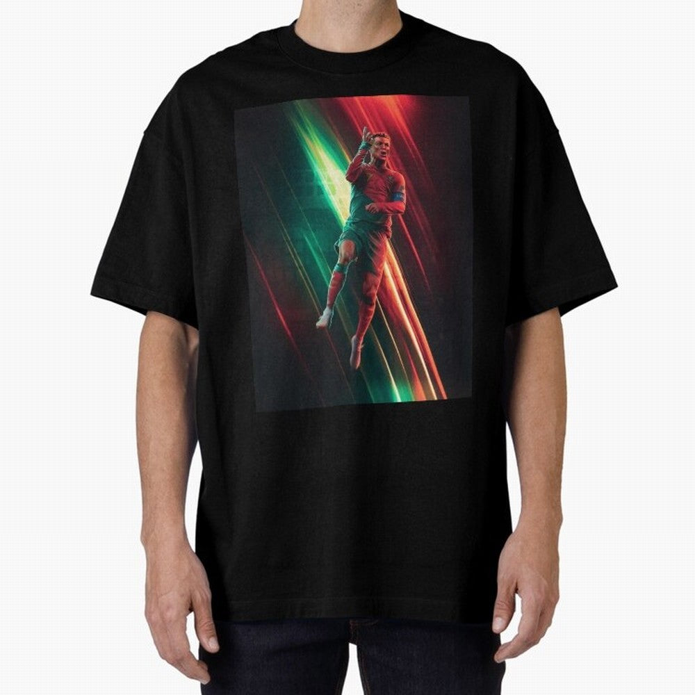 Cristiano Ronaldo Oversized T-Shirt Follow the Final Road of Global Football Passion for FIFA World Cup 2026 Group Stage, Featuring Cristiano Ronaldo, Haaland and CR7, Spain, Supporter Pride, Iconic Celebrations, Legendary Names and Global Match