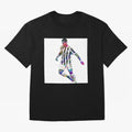 Cristiano Ronaldo art design. Cristiano Ronaldo sketch art Oversized T-Shirt Honor Football Greatness during Match Day Hype around FIFA World Cup 2026, CR7 and Messi, Portugal, Vintage Soccer Flavor, Modern Football Stars, National Flags and Final