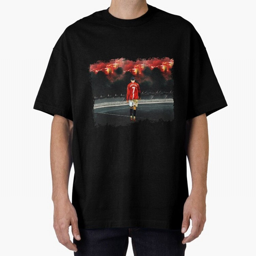 Cristiano Ronaldo 8K Oversized T-Shirt Celebrate Rivalries and Pride in FIFA World Cup 2026 USA Canada Mexico for Fans of Cristiano Ronaldo, Haaland and CR7 and Portugal, Spain and Germany, Bringing Football Festival Excitement, Trophy Ambitions,