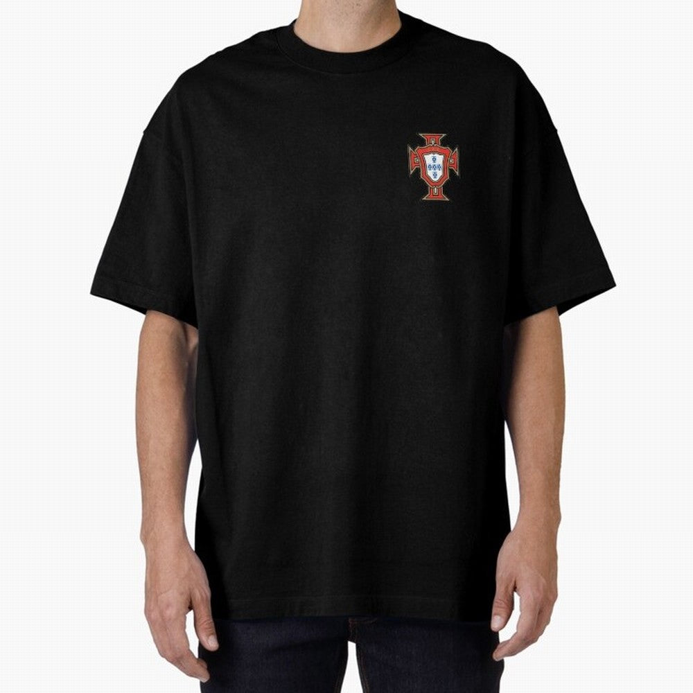 Portugal National Team - Oversized T-Shirt Bring Trophy Dreams to Global Football Passion for FIFA World Cup 2026 USA Canada Mexico, Celebrating CR7, Argentina, France and Brazil, Stadium Memories, Football Loyalty, International Chants and