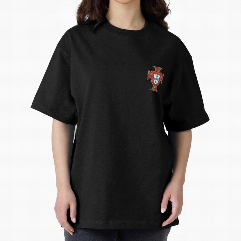 Portugal National Team - Oversized T-Shirt Bring Trophy Dreams to Global Football Passion for FIFA World Cup 2026 USA Canada Mexico, Celebrating CR7, Argentina, France and Brazil, Stadium Memories, Football Loyalty, International Chants and